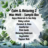 Calm & Relaxing 2 Wax Melt Sample Box